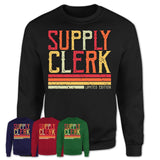 Vintage Supply Clerk Limited Edition Job Shirt, Coworker Birthday Gift Idea