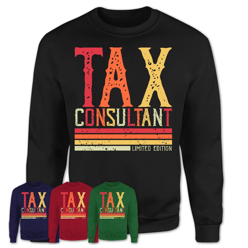 Vintage Tax Consultant Limited Edition Job Shirt, Coworker Birthday Gift Idea