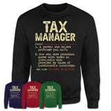 Vintage Tax Manager Definition Shirt, Funny Coworker Gift Idea for Tax Manager, New Job Gift