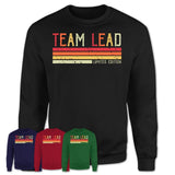 Vintage Team Lead Limited Edition Job Shirt, Coworker Birthday Gift Idea