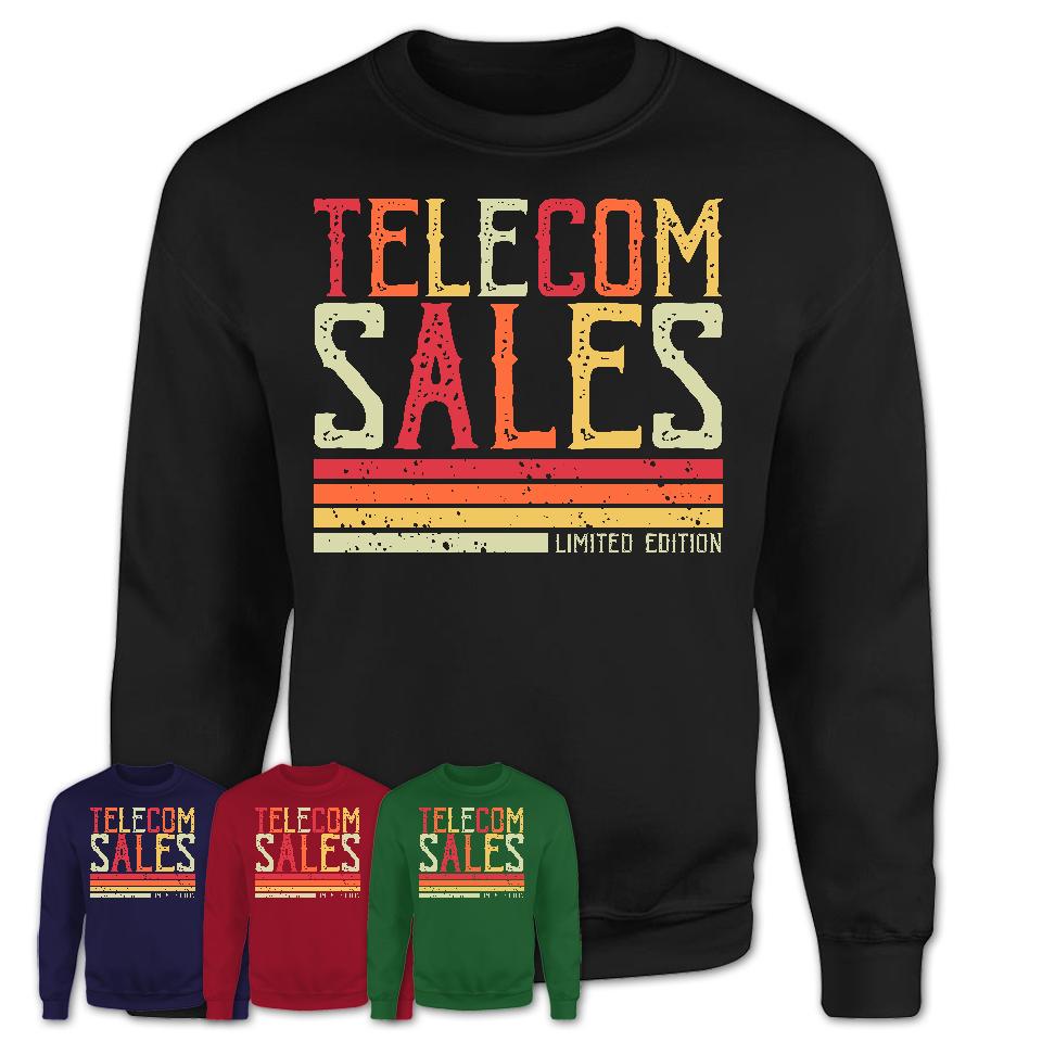 Vintage Telecom Sales Limited Edition Job Shirt, Coworker Birthday Gift Idea