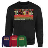 Vintage Telecommunications Technician Limited Edition Job Shirt, Coworker Birthday Gift Idea