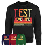 Vintage Test Developer Limited Edition Job Shirt, Coworker Birthday Gift Idea