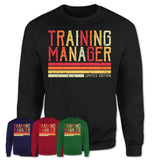 Vintage Training Manager Limited Edition Job Shirt, Coworker Birthday Gift Idea