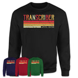 Vintage Transcriber Limited Edition Job Shirt, Coworker Birthday Gift Idea