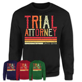 Vintage Trial Attorney Limited Edition Job Shirt, Coworker Birthday Gift Idea