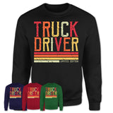 Vintage Truck Driver Limited Edition Job Shirt, Coworker Birthday Gift Idea