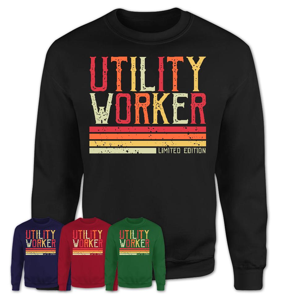 Vintage Utility Worker Limited Edition Job Shirt, Coworker Birthday Gift Idea