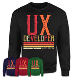 Vintage Ux Developer Limited Edition Job Shirt, Coworker Birthday Gift Idea
