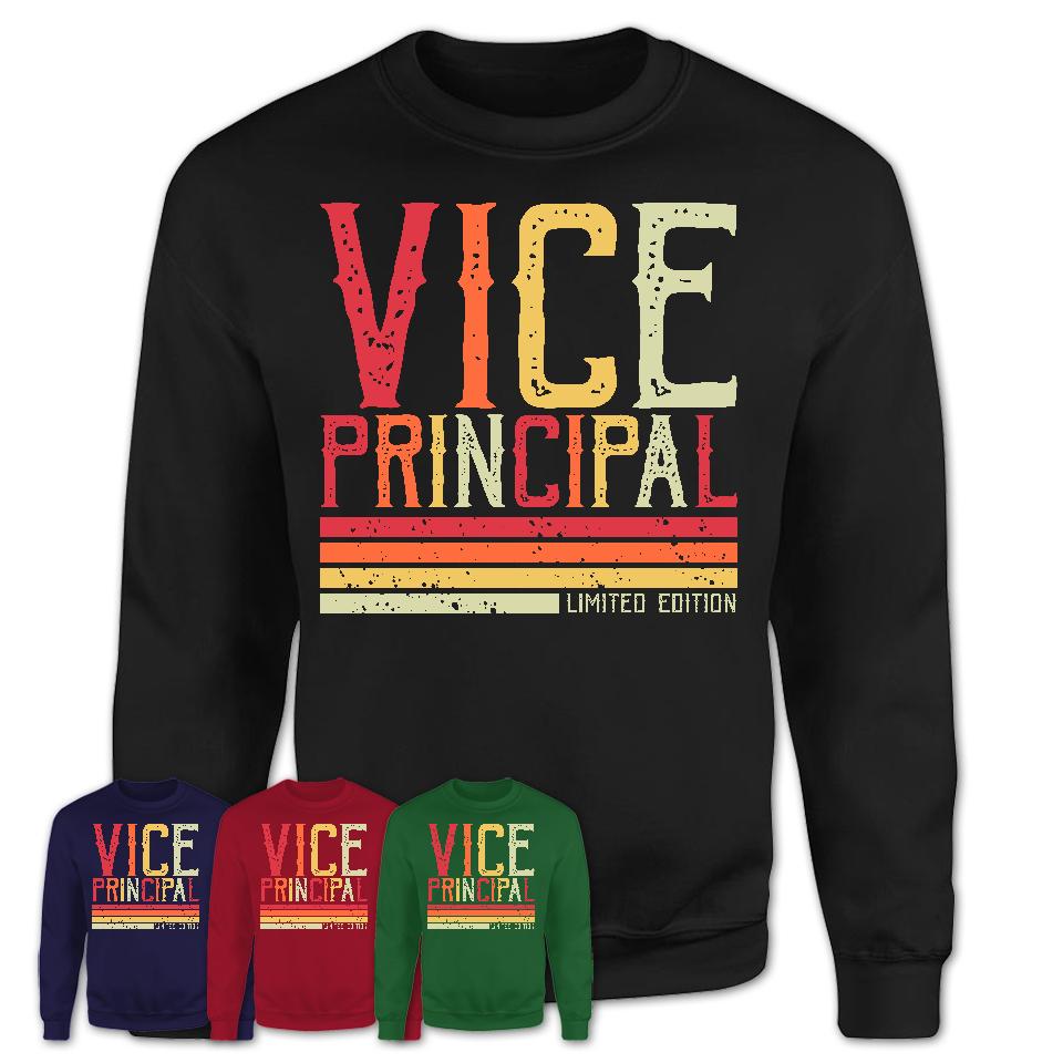 Vintage Vice Principal Limited Edition Job Shirt, Coworker Birthday Gift Idea