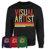 Vintage Visual Artist Limited Edition Job Shirt, Coworker Birthday Gift Idea