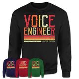 Vintage Voice Engineer Limited Edition Job Shirt, Coworker Birthday Gift Idea
