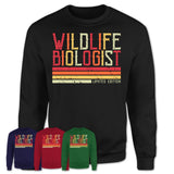 Vintage Wildlife Biologist Limited Edition Job Shirt, Coworker Birthday Gift Idea