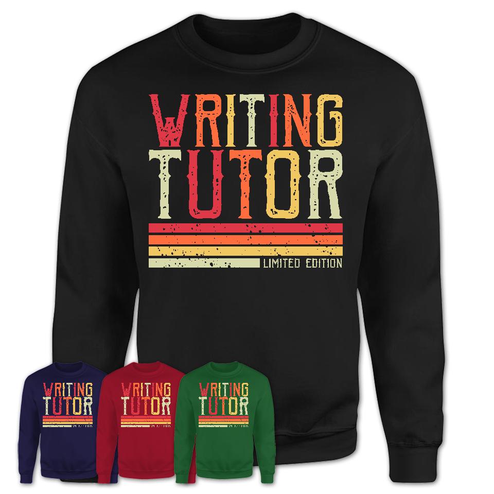 Vintage Writing Tutor Limited Edition Job Shirt, Coworker Birthday Gift Idea