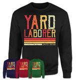 Vintage Yard Laborer Limited Edition Job Shirt, Coworker Birthday Gift Idea
