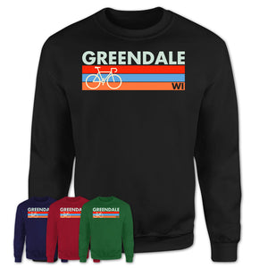 Wisconsin Greendale Cycling Shirt for Family Teammates Vintage Retro Colors