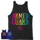 Armed Guard Rainbow Lettering Heart Shirt, Employee Appreciation Gifts