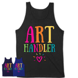 Art Handler Rainbow Lettering Heart Shirt, Employee Appreciation Gifts