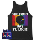 Black Girl She From Bay St. Louis Mississippi Shirt LGBT Pride Gift
