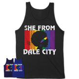 Black Girl She From Dale City Virginia Shirt LGBT Pride Gift