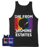 Black Girl She From Jasmine Estates Florida Shirt LGBT Pride Gift