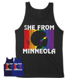 Black Girl She From Minneola Florida Shirt LGBT Pride Gift