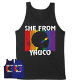 Black Girl She From Yauco Puerto Rico Shirt LGBT Pride Gift
