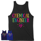 Chemical Engineer Rainbow Lettering Heart Shirt, Employee Appreciation Gifts