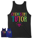 Chemistry Tutor Rainbow Lettering Heart Shirt, Employee Appreciation Gifts