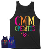 Cmm Operator Rainbow Lettering Heart Shirt, Employee Appreciation Gifts