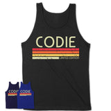 Codie Gift Custom Name Retro Vintage Birthday T-Shirt