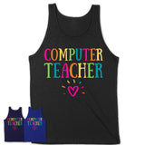 Computer Teacher Rainbow Lettering Heart Shirt, Employee Appreciation Gifts