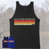 Duck Fork Reservoir Utah Funny Fishing Camping Summer Retro Gift T-Shirt