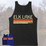 Elk Lake Oregon Funny Fishing Camping Summer Retro Gift T-Shirt