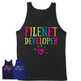 Filenet Developer Rainbow Lettering Heart Shirt, Employee Appreciation Gifts
