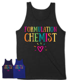 Formulation Chemist Rainbow Lettering Heart Shirt, Employee Appreciation Gifts