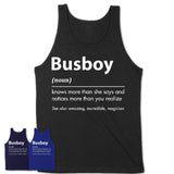 Funny Busboy Definition Shirt, New Job Gift for Busboy, Coworker Gift Idea