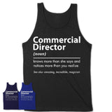 Funny Commercial Director Definition Shirt, New Job Gift for Commercial Director, Coworker Gift Idea