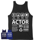 Funny Coworker Gift Idea Sarcasm Actor Uniform TShirt