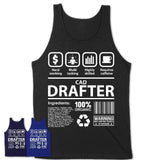 Funny Coworker Gift Idea Sarcasm Cad Drafter Uniform TShirt