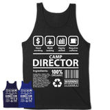 Funny Coworker Gift Idea Sarcasm Camp Director Uniform TShirt