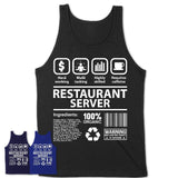 Funny Coworker Gift Idea Sarcasm Restaurant Server Uniform TShirt