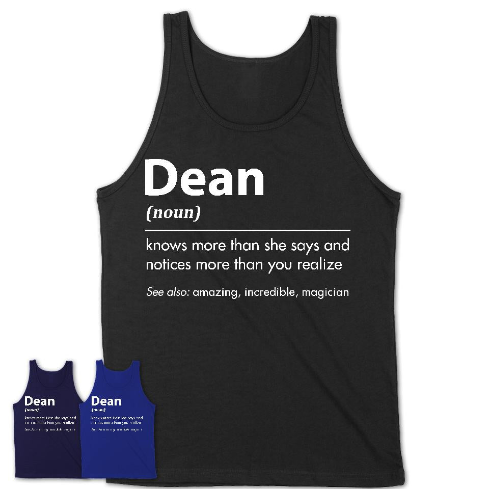 Funny Dean Definition Shirt, New Job Gift for Dean, Coworker Gift Idea