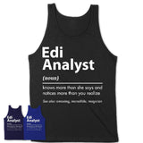 Funny Edi Analyst Definition Shirt, New Job Gift for Edi Analyst, Coworker Gift Idea