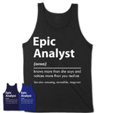 Funny Epic Analyst Definition Shirt, New Job Gift for Epic Analyst, Coworker Gift Idea