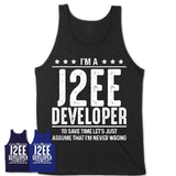 Funny J2Ee Developer Never Wrong T-Shirt, New Job Gift for Coworker