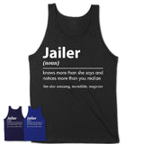 Funny Jailer Definition Shirt, New Job Gift for Jailer, Coworker Gift Idea