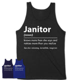 Funny Janitor Definition Shirt, New Job Gift for Janitor, Coworker Gift Idea