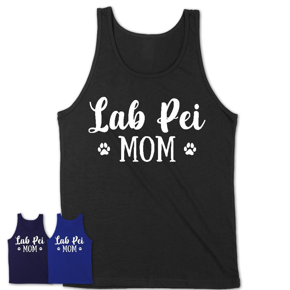 Funny Lab Pei Tshirt, Gift for Lab Pei Lovers, Lab Pei Mom Shirt, Dog Mama Shirt