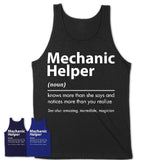 Funny Mechanic Helper Definition Shirt, New Job Gift for Mechanic Helper, Coworker Gift Idea